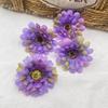 Flor Artificial de Tela de Seda Crisantemo Africano Girasol de 5.5cm para DIY Aro para el Cabello Guirnalda Pasador Flor Decorativa para Sombrero