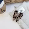 Nuevo Pasador de Acetato de Moda con Estampado de Leopardo Retro, Simple y Versátil, Pinza Lateral de Gama Alta, Pinza de Pato, Pasador para Cabello Roto