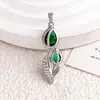 Pingente para Mulheres Tulipa Transfronteiriça Flor de Zircônia Pingente Design de Nicho Ins Versátil Acessórios de Venda Quente de Alta Qualidade