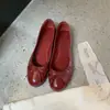 Versión de Piel de Oveja~Zapatos Individuales Redondos de Punta Fina con Lazo para Mujer, Zapatos Planos Mary Jane Retro, Zapatos de Ballet, Zapatos de Corte Bajo
