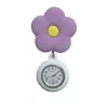 Reloj de Bolsillo de Enfermera con Flor de Colores Hebilla Fácil de Tirar Retráctil Lindo Creativo Estudiante Examen Reloj Fabricante Stock Listo