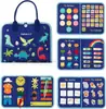 Tablero de fieltro para actividades disponible, juguete Montessori de educación temprana, juguete de aprendizaje intelectual para niños, libro silencioso DIY
