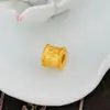 Vietnam Oro diy hecho a mano cilíndrico estrella barril cuentas accesorios auspiciosas cuentas planas Latón puro Chapado en oro accesorios para pulsera