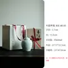 Latas de té de cerámica pintadas a mano, latas dobles, caja de embalaje para té, caja de regalo de madera, té de roca, latas pequeñas selladas, latas de almacenamiento de té, latas vacías