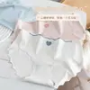 Ropa Interior de Seda de Hielo Sin Marcas Braguitas Dulces Lindas de Chica Japonesa Cintura Media Algodón en la Entrepierna Braguitas Finas Frescas de Verano
