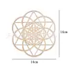 En Stock Alfombrilla Redonda de Aislamiento Térmico de 10 cm Posavasos Creativo de Madera DIY Ins Mantel de Madera Decoración Colgante de Madera para el Hogar