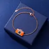 Moda Transfronteriza Retro Color Café Pulsera de Cámara Personalidad Dulce Fresca Chica Picante Te Amo Proyección de Lenguaje Accesorio de Mano para Mujeres