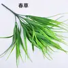 Simulação de plantas Uma variedade de folhas de filme com sensação de mão pequenos cachos de flores decorativas plantas aquáticas de plástico folhas simulação de materiais para parede de plantas