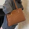 Bolso Tote de Gran Capacidad con Estampado de Leopardo para Mujer 2026 Nuevo Estilo Coreano Bolso de Hombro Versátil Bolso de Hombro Versátil de Nicho