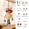 Kit de material DIY para boneca de casca de fruta natural, pingente de boneca de vagem de casca de fruta preta feito à mão, decoração criativa para sacola de presente