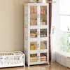 Guarda-roupa Doméstico Quarto Armário Simples de Armazenamento Organização de Roupas Guarda-roupa Bebê Armário de Armazenamento de Plástico Em Estoque Atacado