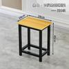 Taburete de silla simple, engrosado, para dormitorio, para estudiantes, para entrenamiento, taburete cuadrado simple, taburete de comedor, taburete de color para el hogar, taburete alto para adultos