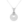 Collar con colgante de calabaza de calcedonia natural, hebilla segura, estilo nuevo, de plata de ley S925, con entrada de nicho, estilo étnico de lujo, cadena de clavícula