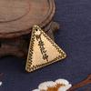 Acessórios de latão Amitabha Triângulo de Cobre marca de bronze talismã de segurança acessórios de chaveiro metal pequeno presente produtos de cobre