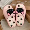 Pantuflas Personalizadas de Gato Negro Dulce y Genial de Dibujos Animados para Exteriores de Verano, Calzado para Exteriores, Celebridad de Internet, Hogar, Sandalias Antideslizantes de Suela Suave