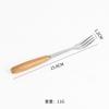 Cuchillo y Tenedor para Pasteles de Acero Inoxidable Mingrui Mango de Madera Mango de Cerámica Cuchillo para Postres Occidentales Recogedor de Fruta Juego de Cuchillo y Tenedor para Pasteles