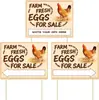 Produto Popular Transfronteiriço: Placa de Ovos Frescos da Fazenda, Placa de Plástico Corrugado PP para Venda de Ovos Rural no Quintal
