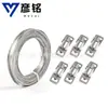 Aço inoxidável 304 abraçadeira caseira Xiaomei abraçadeira de tubo braçadeira de tubo furo passante cinta de aço abraçadeira de tubo placa de aro cinta de amarração cinta