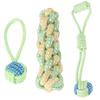 Juguetes Masticables para Perros, Juguetes de Cuerda para Mascotas, Juguetes de Cuerda de Algodón para Cachorros, Set de Suministros para Mascotas, Limpieza Dental y Alivio del Aburrimiento