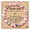 Pulsera de Tortuga Cebra en Polvo de 8 mm de Venta Caliente Transfronteriza Regalo de Vacaciones Pulsera de Amistad Azul Pino para Hombres y Mujeres Venta al por Mayor Amazon