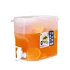 Dispensador de agua para refrigerador con grifo, recipiente para bebidas de gran capacidad, adecuado para uso doméstico, para servir té helado, agua fría y jugo de frutas