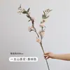 Flores Artificiais de Camélia Selvagem Flores Falsas Enfeites Decorativos Casa Sala de Estar Mesa de Jantar Buquê de Flores Secas Sentido de Alto Nível Decoração para Fotografia