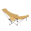 Sillón reclinable plegable para exteriores Silla luna ajustable Silla reclinable portátil para sentarse Silla para siesta con reposapiés Silla de camping