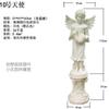Escultura de Ángel Pequeño de Resina y Arenisca Estilo Europeo Adornos Cupido Niño Música Ángel Pequeño Escultura para Jardín y Parque