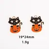 Colgante Sombrero de Demonio Dibujos Animados Fantasma Esmalte Aleación Accesorios Collar Pendiente Pendiente