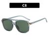 Gafas de sol retro de doble haz cuadradas en forma de T 2023, nuevas gafas de sol de moda de verano, gafas de aviador delgadas de cara grande