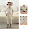 Nuevo Conjunto de Pijamas Térmicos Divididos de Algodón para Bebés Niños y Niñas Ropa de Casa Cálida Otoño e Invierno Clase A