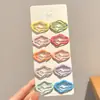 Presilha Bico de Pato para Meninas, Grampo Doce e Fofo para Franja e Cabelo Lateral, Presilha de Cabelo Adorável para Crianças, Grampo Super Fofo para Fios Soltos