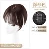 Peluca con Flequillo 3D de Cómic Coreano para Mujer, Pieza de Repuesto Superior de Cabello Artificial, Cubierta Natural Esponjosa para la Frente, Pieza de Peluca para Cabello Gris