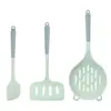 Novo Conjunto de Utensílios de Cozinha de Silicone com Três Peças Estilo Nórdico Cozinha Doméstica Escorredor para Macarrão e Dumplings Ferramenta para Drenar Água