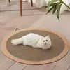 Alfombrilla de Gato Tejida con Hilo de Algodón Esterilla para Dormir Pad de Hielo para Gato Alfombrilla de Piso Tabla Rascadora para Gato Tabla Rascadora para Gato Resistente al Desgaste Resistente a los Arañazos Cama para Gato