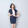 Traje de Negocios para Mujer Nueva Moda Verano Traje de Manga Corta Entrevista de Negocios Ropa de Trabajo Vestido Uniforme Otoño