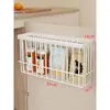 Estante de Almacenamiento para Cocina, Puerta de Gabinete, Montado en Pared, Caja de Almacenamiento para Papel Film y Bolsas de Basura, Canasta de Almacenamiento para Botellas y Frascos de Condimentos del Hogar