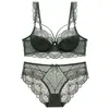 Lingerie sexy estilo francês, coleção de verão, projetada para fazer seios grandes parecerem menores e prevenir a flacidez, conjunto de sutiã de renda fino e delicado para mulheres