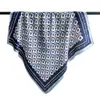 Lenço de Seda Jacquard Quadrado Pequeno para Mulheres Retrô de Alta Qualidade Fino Respirável Lenço de Pescoço Estampa de Pérolas Combinado com Camisa Lenço ins