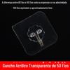 Fábrica banheiro forte adesivo gancho supermercado atacado sem costura transparente gancho sem unhas roupas mágica gancho pegajoso