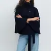 2026 Nova Roupa Elegante Feminina Estilo Exportação Europeu e Americano Top Elegante Slim Fit Gola Alta Cor Sólida Casaco Trench