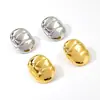 Pendientes Sencillos de Acero de Titanio para Mujer, Hipoalergénicos, Chapados en Oro de 18 Quilates, Diseño de Nicho de Lujo Ligero, Pendientes de Venta Directa de Fábrica