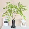 Hojas de Madera Barnizada Artificiales, Hojas de Madera que Cambian de Color, Adornos de Decoración para el Hogar de Interior, Proyectos de Arte Floral, Plantas Falsas para Escaparates