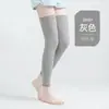 Rodilleras largas de cachemira para otoño e invierno, de felpa, para hombres y mujeres, protectores de articulaciones de rodilla para personas mayores