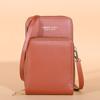 2021 Nuevo al por mayor Gran Capacidad Color Sólido Moda Simple Pantalla Táctil Bolso de Hombro Cruzado Bolso para Teléfono Móvil para Mujer