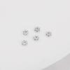 Pulseira/Colar com Contas Espaçadoras de Floco de Neve Banhadas a Cobre Cor Dourada 14K que não desbota, Suporte para Flores, Material para Acessórios de Miçangas Feitos à Mão DIY