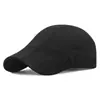 Estilo Nuevo Primavera y Verano Ligero Protección Solar Perforada Transpirable Secado Rápido Gorra de Pato para Hombres y Mujeres Parasol Exterior Color Sólido Gorra Adelantada