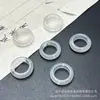 Anillo de Agata Blanca Hielo Natural con Agujero Pasante Anillo para Correr Hecho a Mano DIY con Cuentas, Piezas Sueltas y Otros Accesorios de Joyería Fábrica Venta al por Mayor