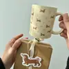 Celebridad de Internet Cachorro Salchicha Lindo Alto Valor de Color Taza de Agua para el Hogar Regalo Personal de Negocios Taza de Regalo de Acompañamiento Estilo Ins