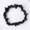Pulsera elástica de grava irregular de ágata de cristal natural transfronteriza, adornos de mano europeos y americanos, pulsera de grava colorida al por mayor